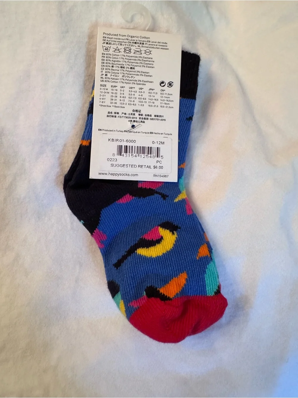 Happy Socks - NWT 0-12M